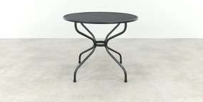 Strekmetaal ronde bistrotafel Ø90 cm. - Antraciet