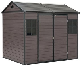 Tumba kunststof gereedschapshuis 2,4 x 1,9 m CoverTech antraciet