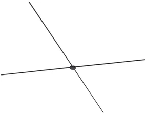 Modern railsysteem zwart 1-fase 800 cm met ronde voeding - Magnetic Modern Binnenverlichting Lamp