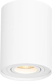 Set van 4 moderne plafondspots wit draai- en kantelbaar - Rondoo up