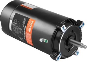 VEVOR 1,5 pk zwembadpompmotor, 56J frame, 115 V (13,6 ampère) / 230 V (6,8 ampère) 3450 tpm, 60 Hz, 1,3 duty-factor, 90 μF / 250 V condensator, linksom draaiende ronde flens vervangende motor