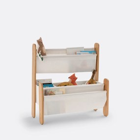 Étagère met opbergvakken in stof, Nadéon