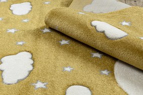 Tapijt PETIT MOON maan , Sterretje , wolken  goud