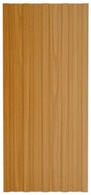 vidaXL Dakpanelen 36 st 100x45 cm gegalvaniseerd staal lichthout