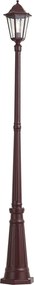 Klassieke buitenlantaarn donker rood 213cm IP44 - Havana