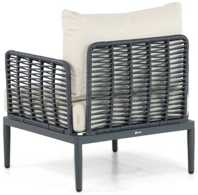Stoel en Bank Loungeset 5 personen Aluminium/wicker Grijs  Coco Ibiza