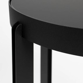 Zuiver Centre Black Design Bijzettafel Mat Zwart - 42.5 X 42.5cm.