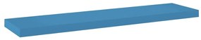 vidaXL Wandschap zwevend 90x23,5x3,8 cm MDF blauw