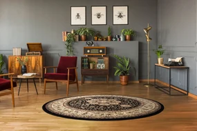 Tapijt ROYAL ADR ROND patroon 521 zwart