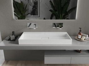 Mexen Ava opbouw wastafel van conglomeratie B/O 100 x 46 cm, wit - 23011000