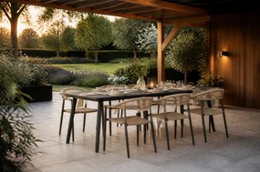 Tuinset 4 personen 160 cm Aluminium/Rope Taupe De Laan Projects