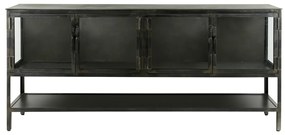Dressoir Met Glazen Deuren - 180x40x80cm.