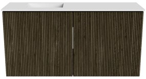Mondiaz Joya 80cm toiletmeubel shadow met wastafel faye links zonder kraangat talc
