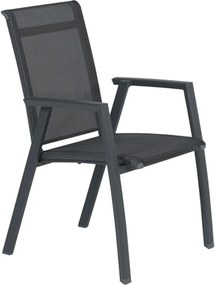 Santana dining tuinstoel donker grijs - 4 stuks