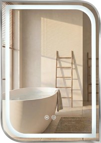 LED Spiegel ZONE 70x50 BRUSH NICKEL