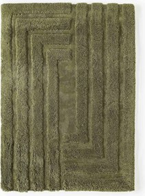 Pluizig hoogpolig vloerkleed Genève met verhoogde hoog-laag structuur