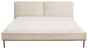 Kare Design East Side Gestoffeerd Bedframe Beige Stof 180 Cm