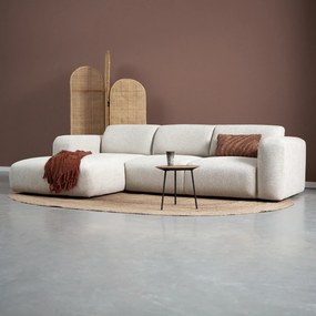 PEPP Interiors Soul Beige Hoekbank Met Chaise Longue Links