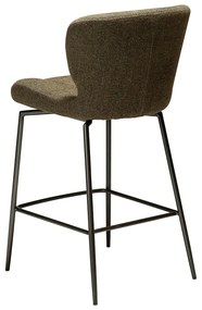 Dan-Form Glory Swivel Draaibare Barstoel Olijfgroen Boucle
