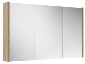 Adema Spiegelkast - 100x63x16cm - inclusief zijpanelen - eiken SW812068/SW812072