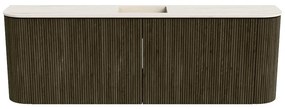 Mondiaz Joya DLux 125cm toiletmeubel ronding links/rechts shadow met wastafel faye midden 1 kraangat meli