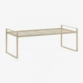 Izarne Ijzeren Opbergrek 50 Cm & Tapioca Beige - Sklum