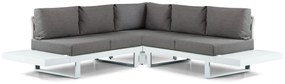Hoek loungeset 5 personen Aluminium Wit Lifestyle Garden Furniture Lorenzo