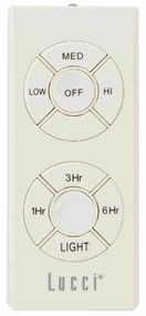 Beacon Airlie Hugger Plafondventilator 92cm White/Eik 512309