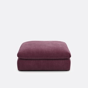 Poef voor modulaire bank, in gestructureerde stof, Malo