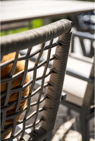 Garden Impressions Burela tuinstoel taupe - 4 stuks