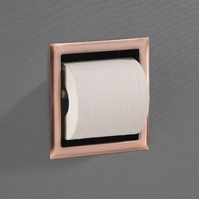 Saniclear Copper inbouw toiletrol houder zonder klep geborsteld koper