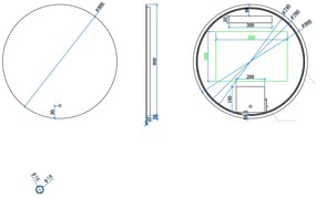 Mueller Cody ronde spiegel 80cm met verlichting en verwarming