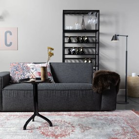 Zuiver Cantor Zwart Metalen Wijnrek - 75x35x180cm.