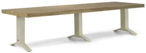 Dining Tuintafel  330 x 100 cm Aluminium/teak Taupe Santika Superior