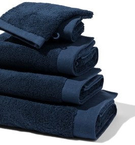 HEMA Handdoeken - Hotel Extra Zacht Donkerblauw (donkerblauw)