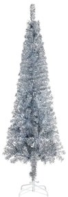vidaXL Kerstboom smal 150 cm zilverkleurig