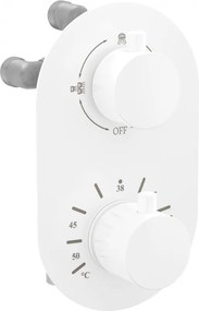 Mexen Kai thermostatische bad-douchekraan met 3 uitgangen, wit - 77602-20
