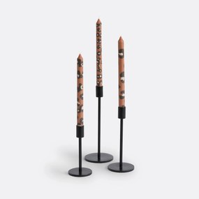 Set van 3 kaarsen met luipaardprint, Azhar