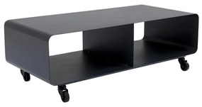 Kare Design Mobil Verrijdbaar Tv-meubel Donkergrijs - 90x42x30cm.