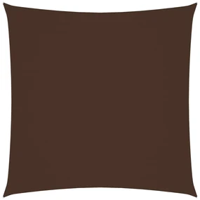vidaXL Zonnescherm vierkant 7x7 m oxford stof bruin