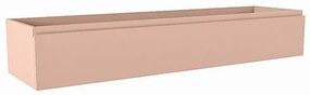 Mondiaz FOGE wastafelonderkast - 150x41x25cm - 1 lade - uitsparing midden - softclose - Rosee M44152Rosee