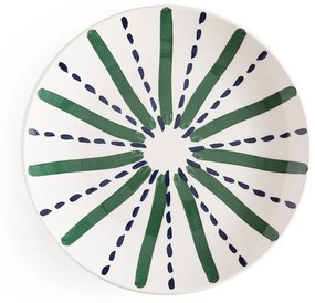 Set van 4 platte borden in aardewerk Riveri