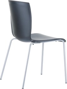 Siesta  Stapelbare - Project - stoel - Kunststof - Mio - Zwart - Siesta