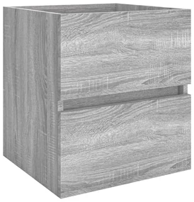 vidaXL Wastafelkast 41x38,5x45 cm bewerkt hout grijs sonoma eikenkleur