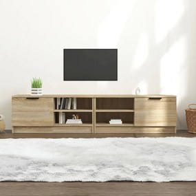 vidaXL Tv-meubelen 2 st 80x35x36,5 cm bewerkt hout sonoma eikenkleurig