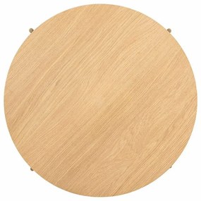 Richmond Interiors Belfort Ronde Salontafel Eiken Met Ribbels - 85 X 85cm.