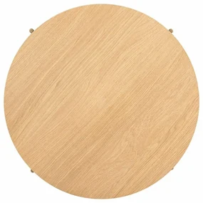Richmond Interiors Belfort Ronde Salontafel Eiken Met Ribbels - 85 X 85cm.