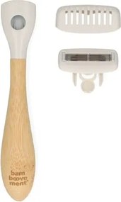 Scheermes, bamboe handvat, starterkit