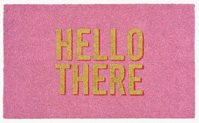 Handgemaakte deurmat Hello There