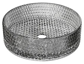 Riho Glamour Waskom - 35.5x35.5x11cm - glas - Smoke (grijs) W047001114
